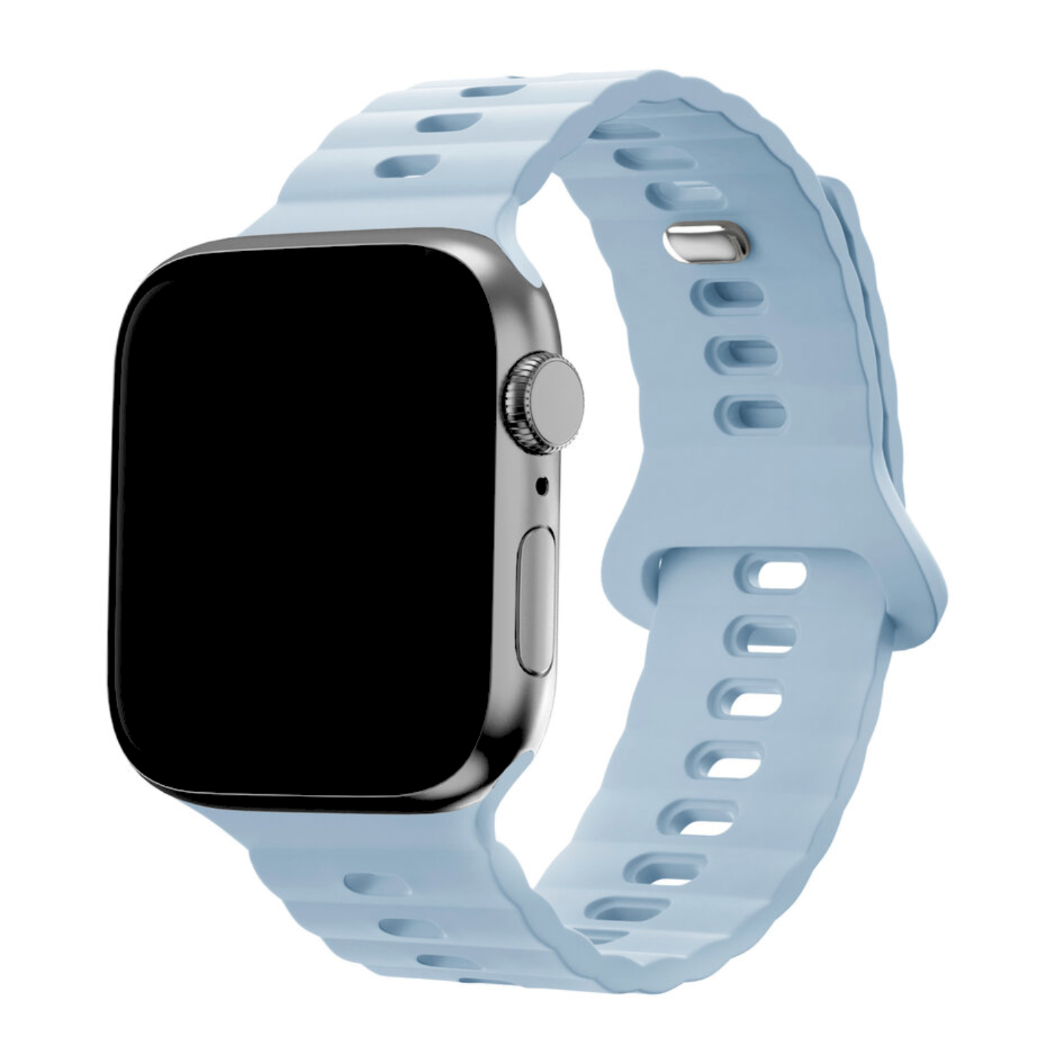 Apple Watch Silicone Wave Strap - Blue