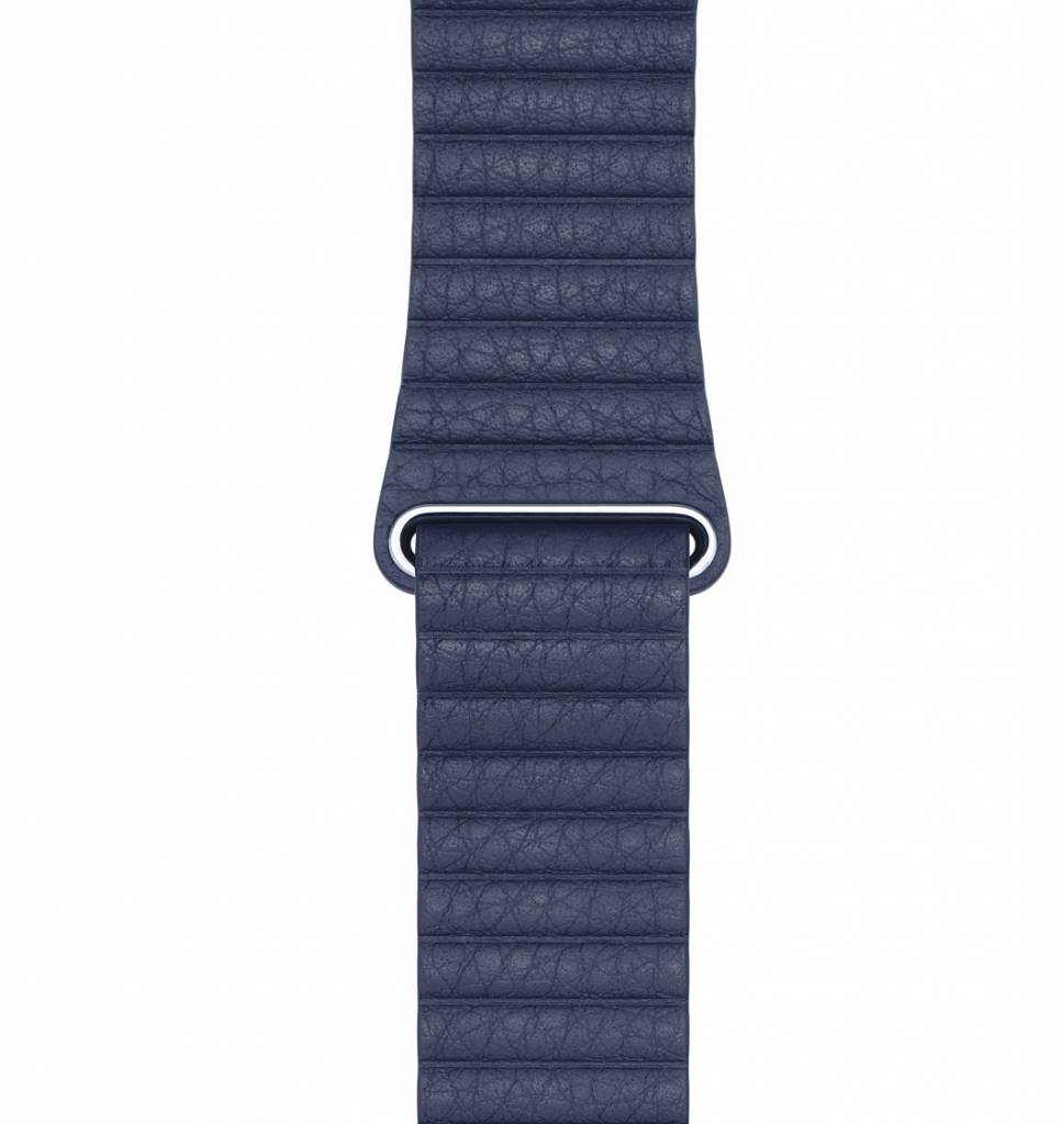 Apple Watch Leather Rib Strap - Blue