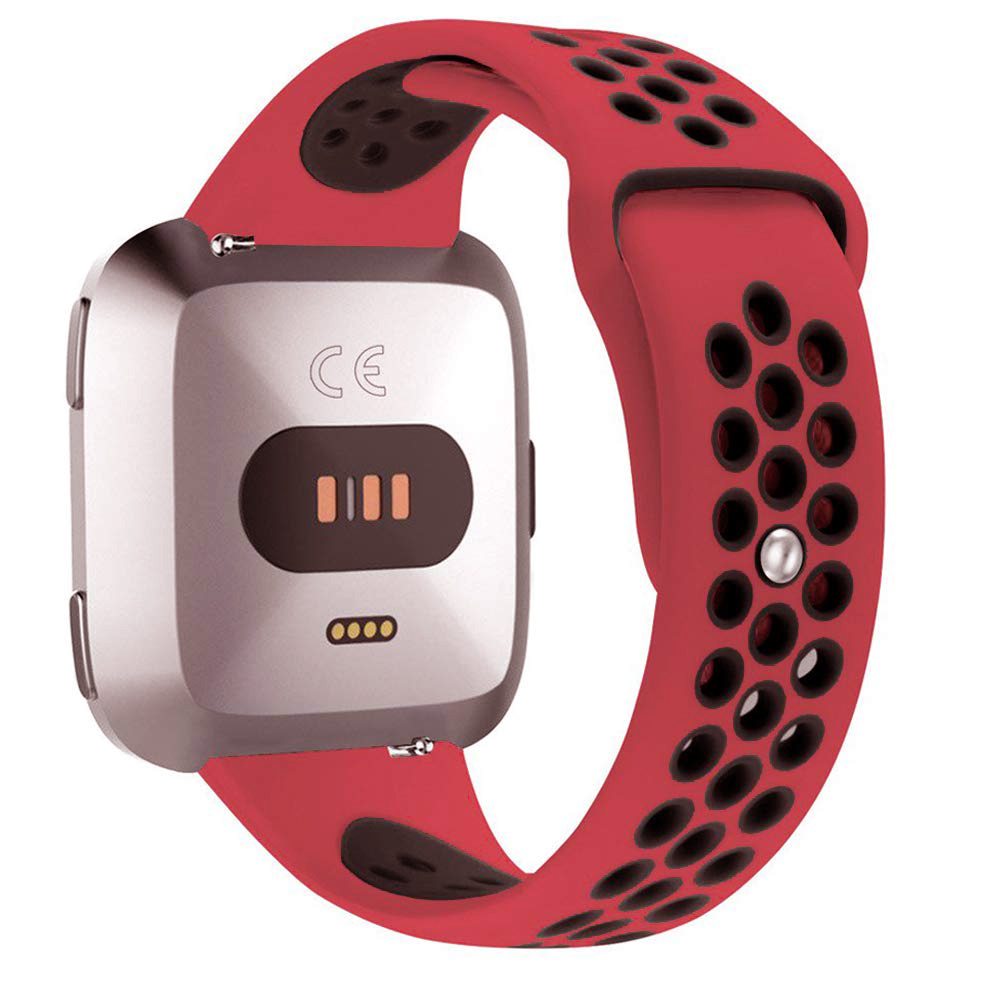 Fitbit Versa Double Sport Strap - Red Black