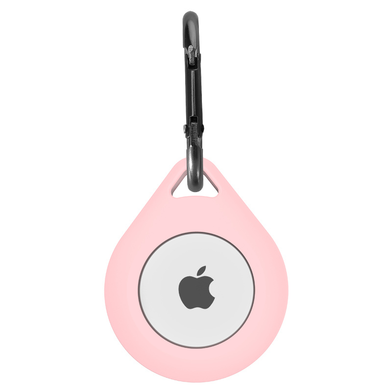 Airtag Silicone Drop Key Ring - Pink
