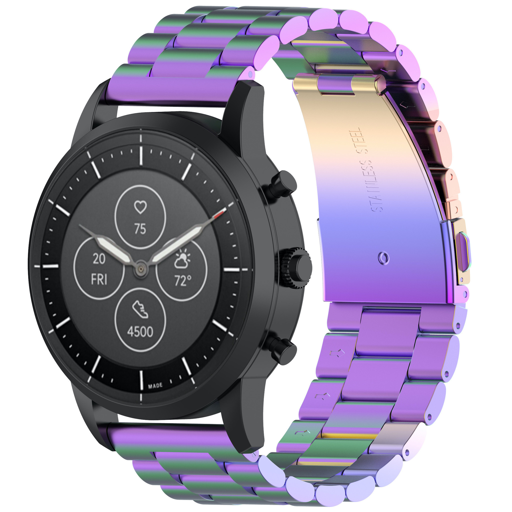 Huawei Watch Gt Beads Steel Link Strap - Colourful