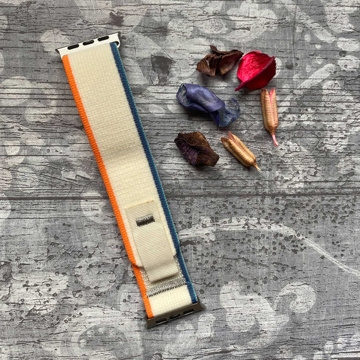 Apple Watch Nylon Trail Strap - Orange Beige