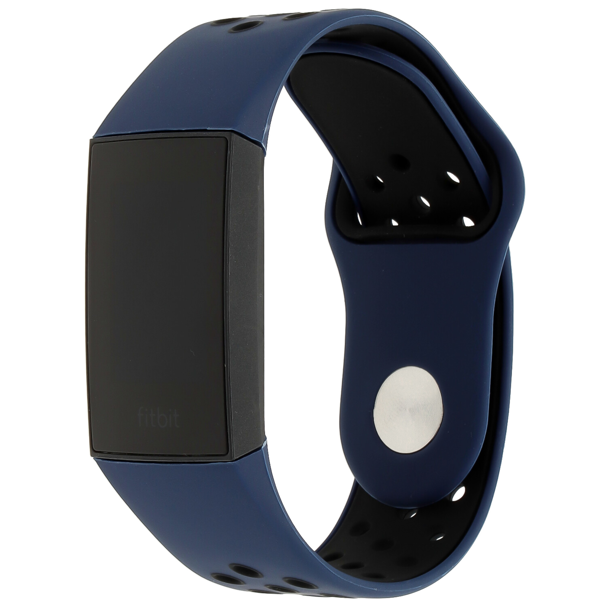 Fitbit Charge 3 &Amp; 4 Double Sport Strap - Dark Blue Black