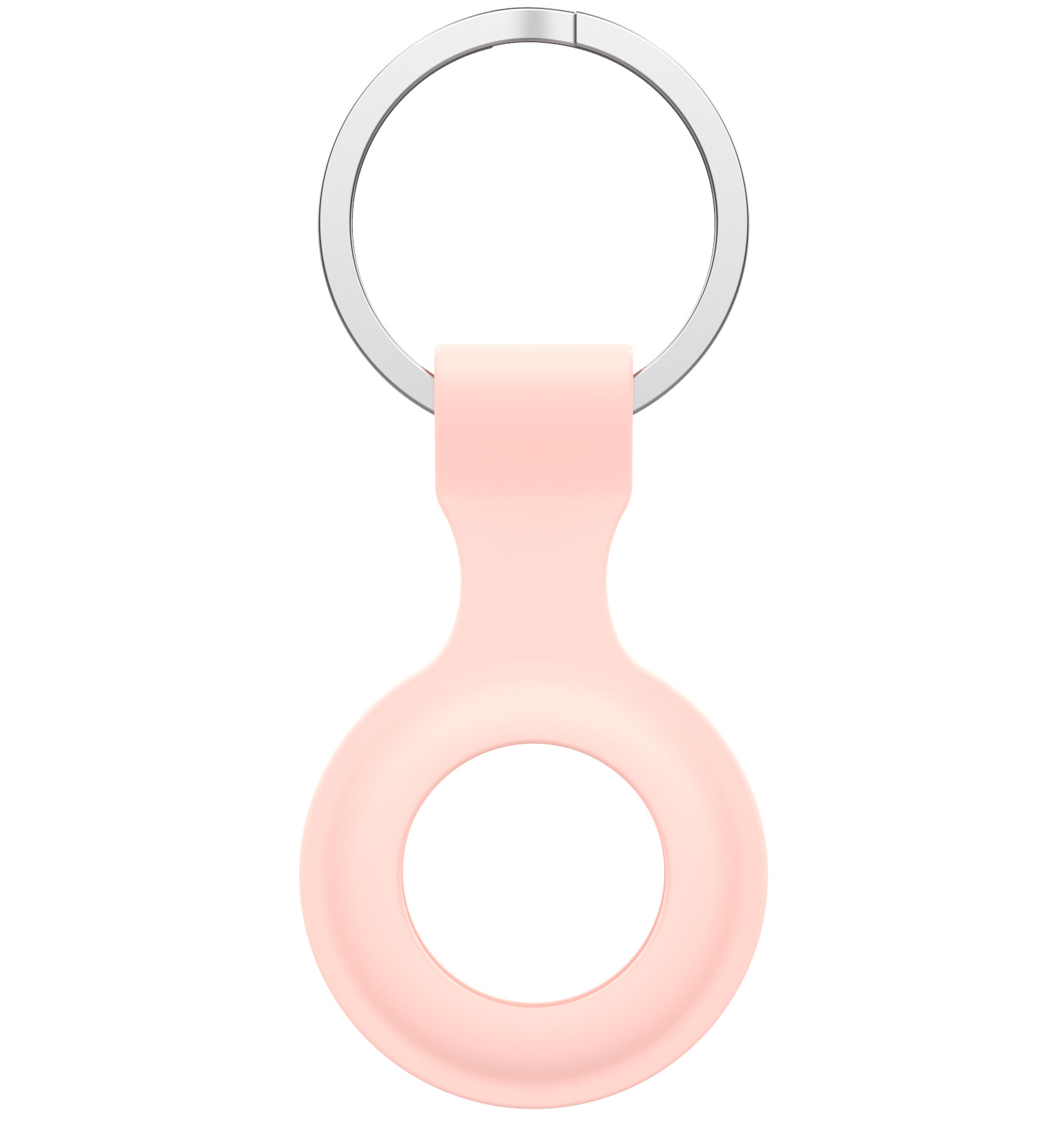 Airtag Silicone Ring Key Ring - Pink
