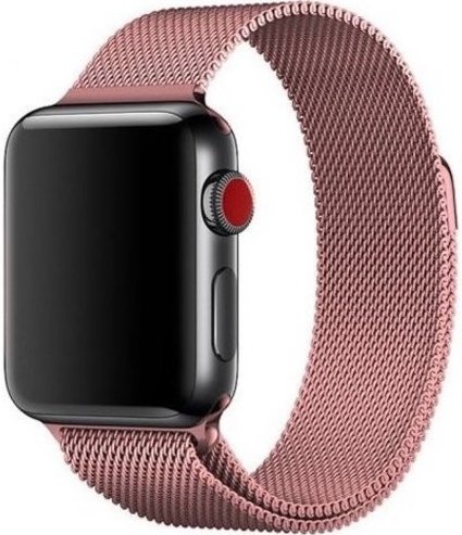 Apple Watch Milanese Strap - Pink Red