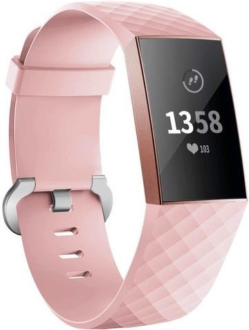 Fitbit Charge 3 &Amp; 4 Sport Waffle Strap - Pink