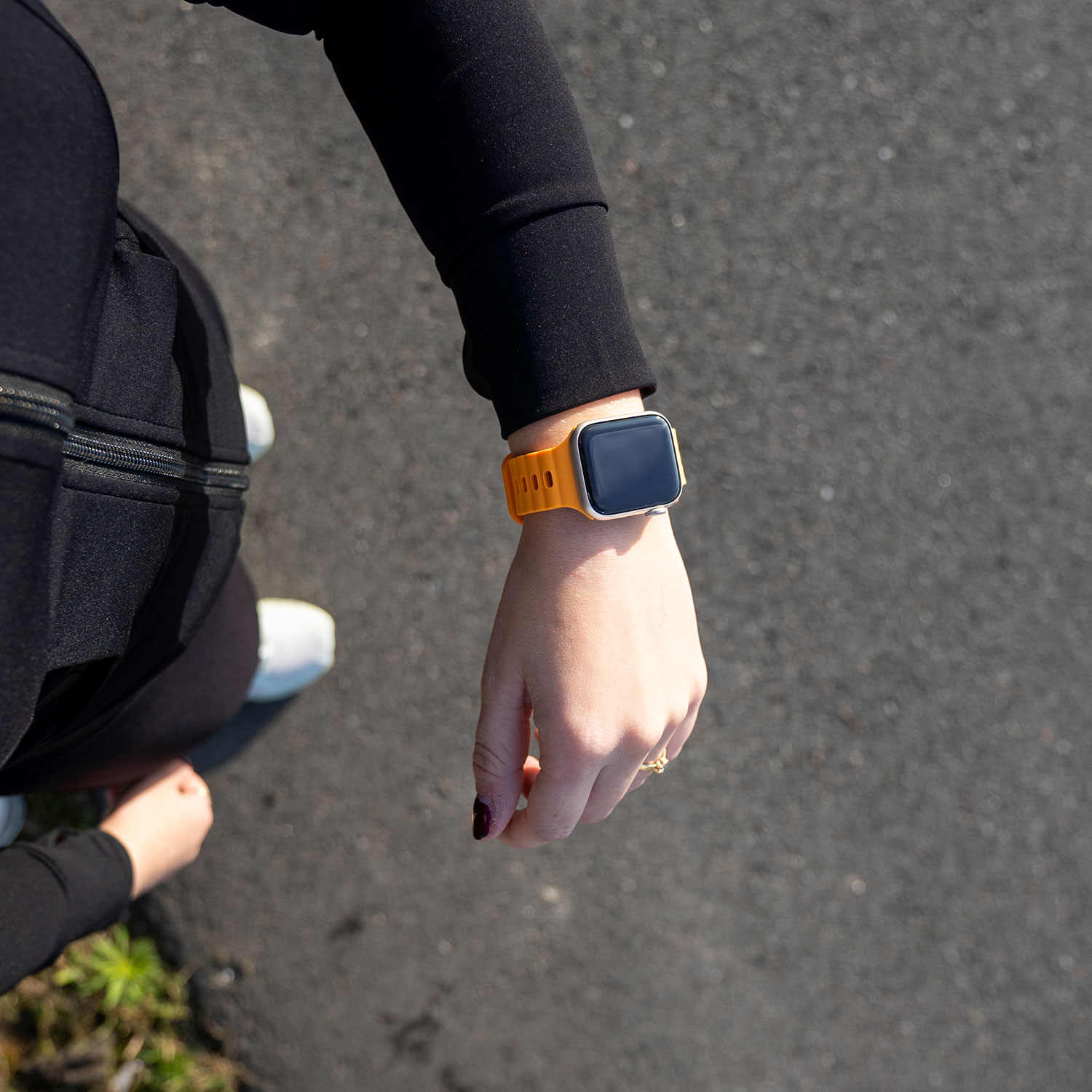 Apple Watch Silicone Wave Strap - Orange