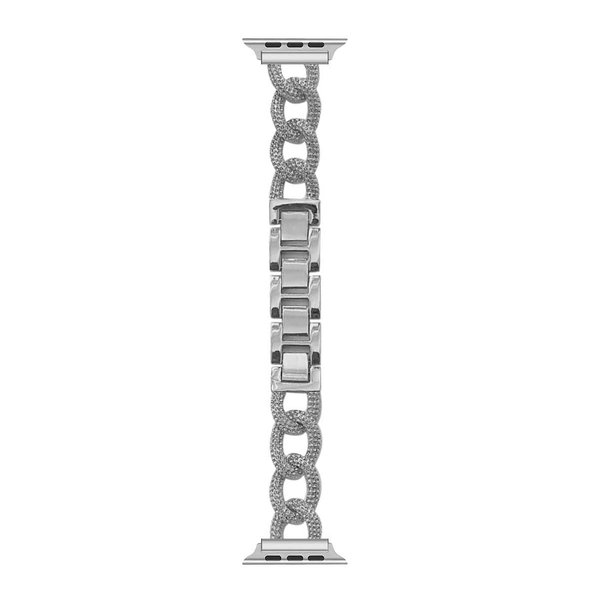  Apple Watch Steel link Chain Strap - silver