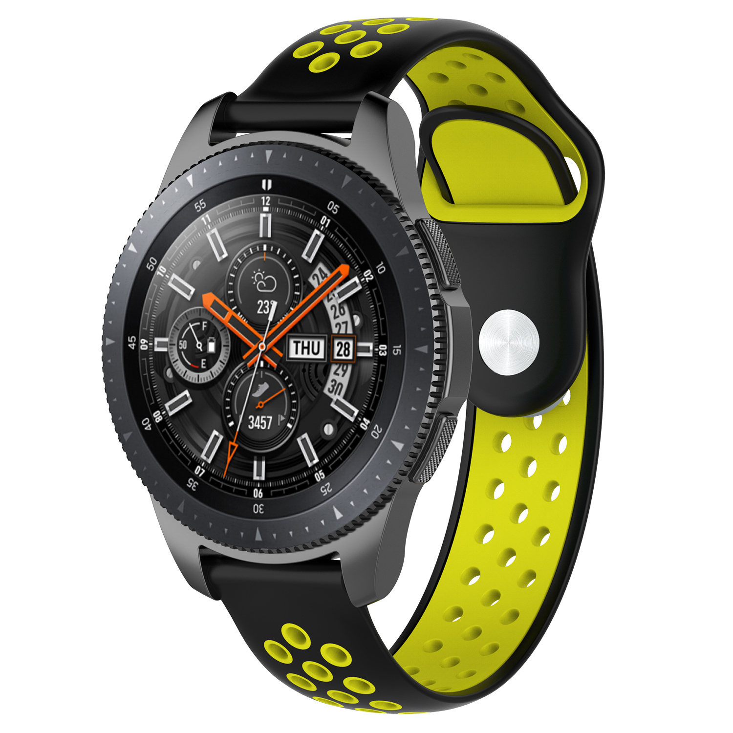 Samsung Galaxy Watch Double Sport Strap - Black Yellow