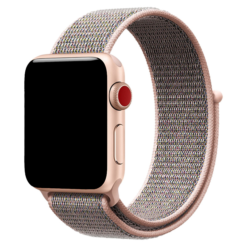 Apple Watch Nylon Sport Loop Strap - Pink Sand