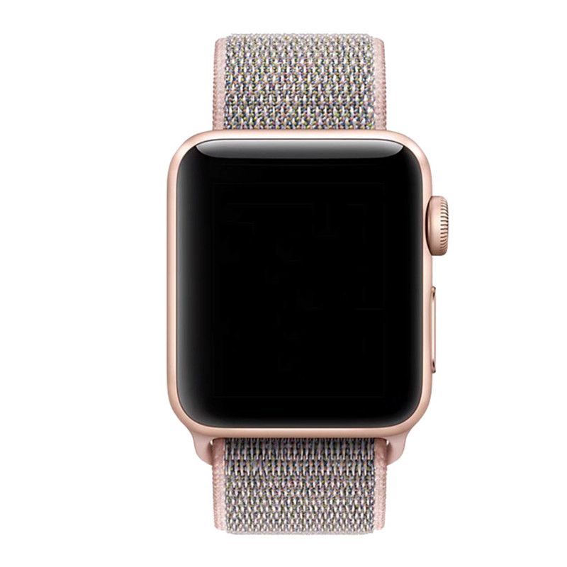 Apple Watch Nylon Sport Loop Strap - Pink Sand