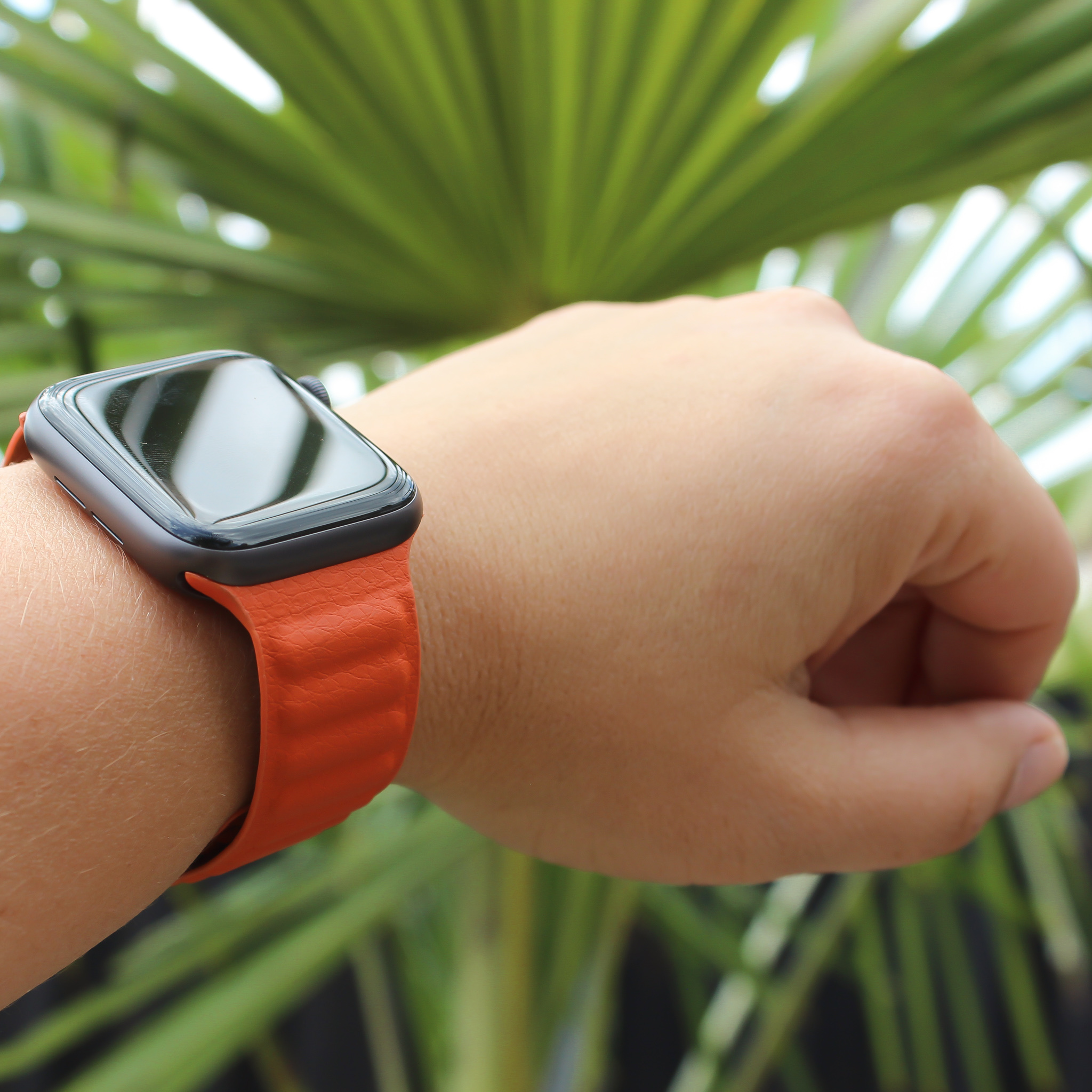 Apple Watch Leather Solo Strap - Sunset