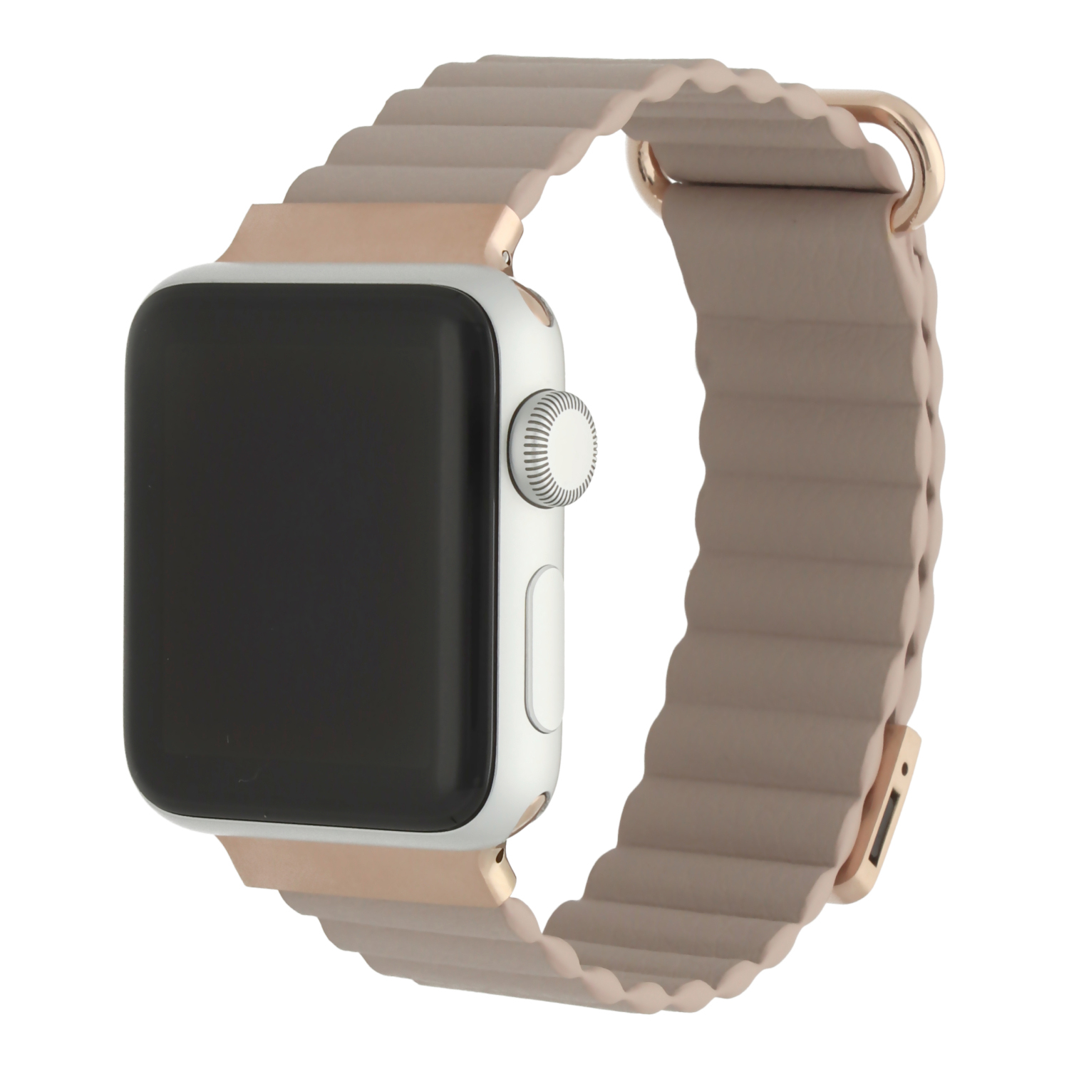 Apple Watch Leather Magnet Magna Strap - Khaki