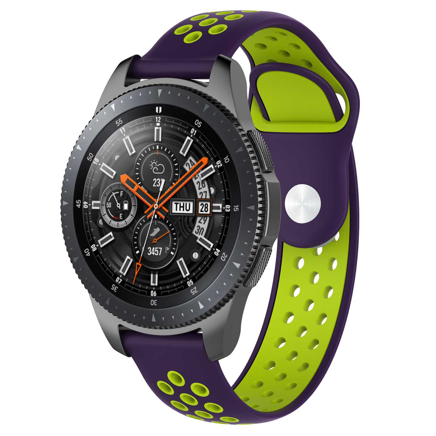 Samsung Galaxy Watch Double Sport Strap - Purple Green