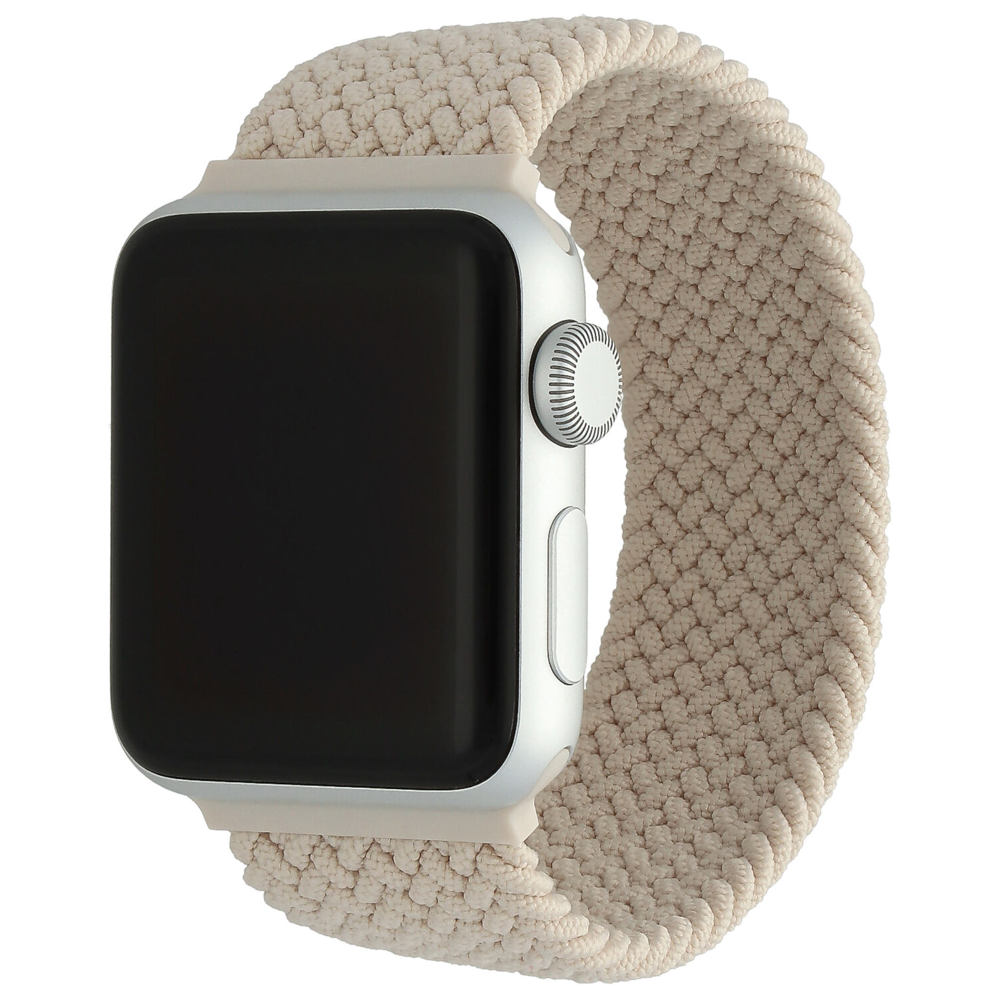 Apple Watch Nylon Braided Solo Loop Strap - Starlight