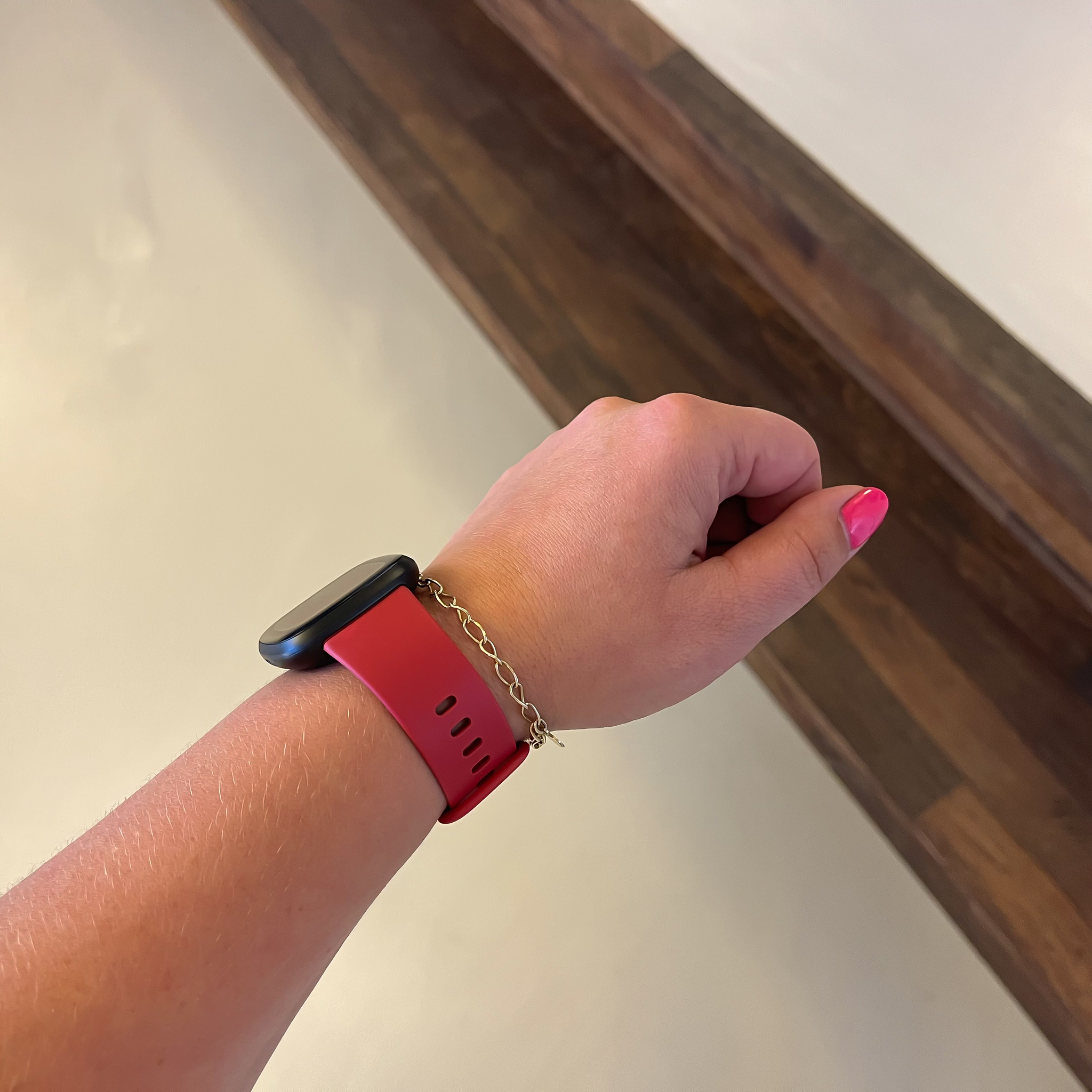 Fitbit Versa 3 / Sense Sport Strap - Dark Red