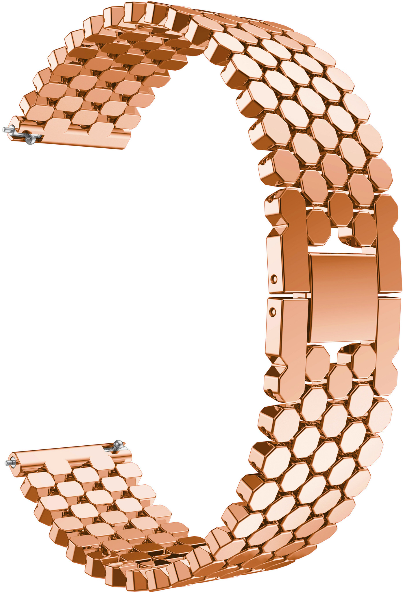 Samsung Galaxy Watch Fish Steel Link Strap - Rose Gold