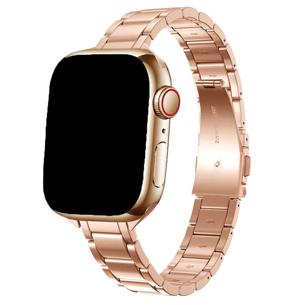 Apple Watch Thin Link Strap Noor - Rose Gold