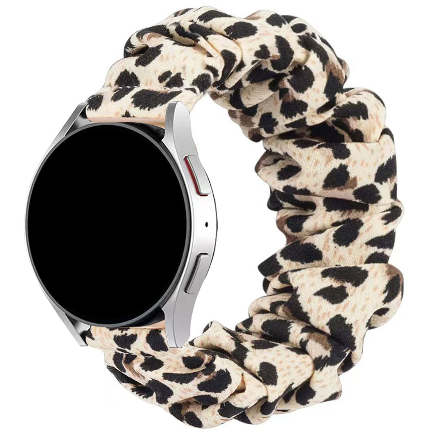 Samsung Galaxy Watch 7 Nylon Scrunchie Straps - White