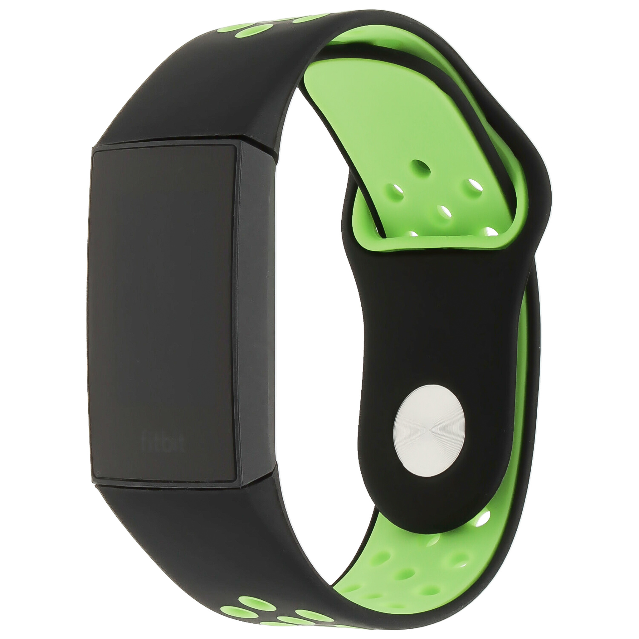 Fitbit Charge 3 &Amp; 4 Double Sport Strap - Black Green