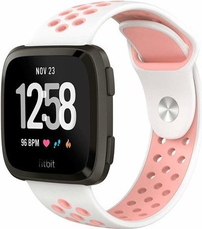 Fitbit Versa Double Sport Strap - White Pink