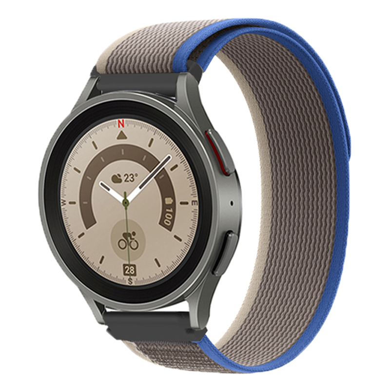 Garmin Vivoactive / Vivomove Nylon Trail Strap - Blue Grey