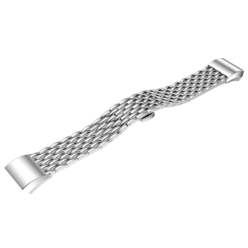 Fitbit Charge 2 Dragon Steel Link Strap - Silver