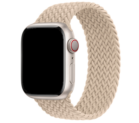 Apple Watch Nylon Braided Solo Loop Strap - Beige