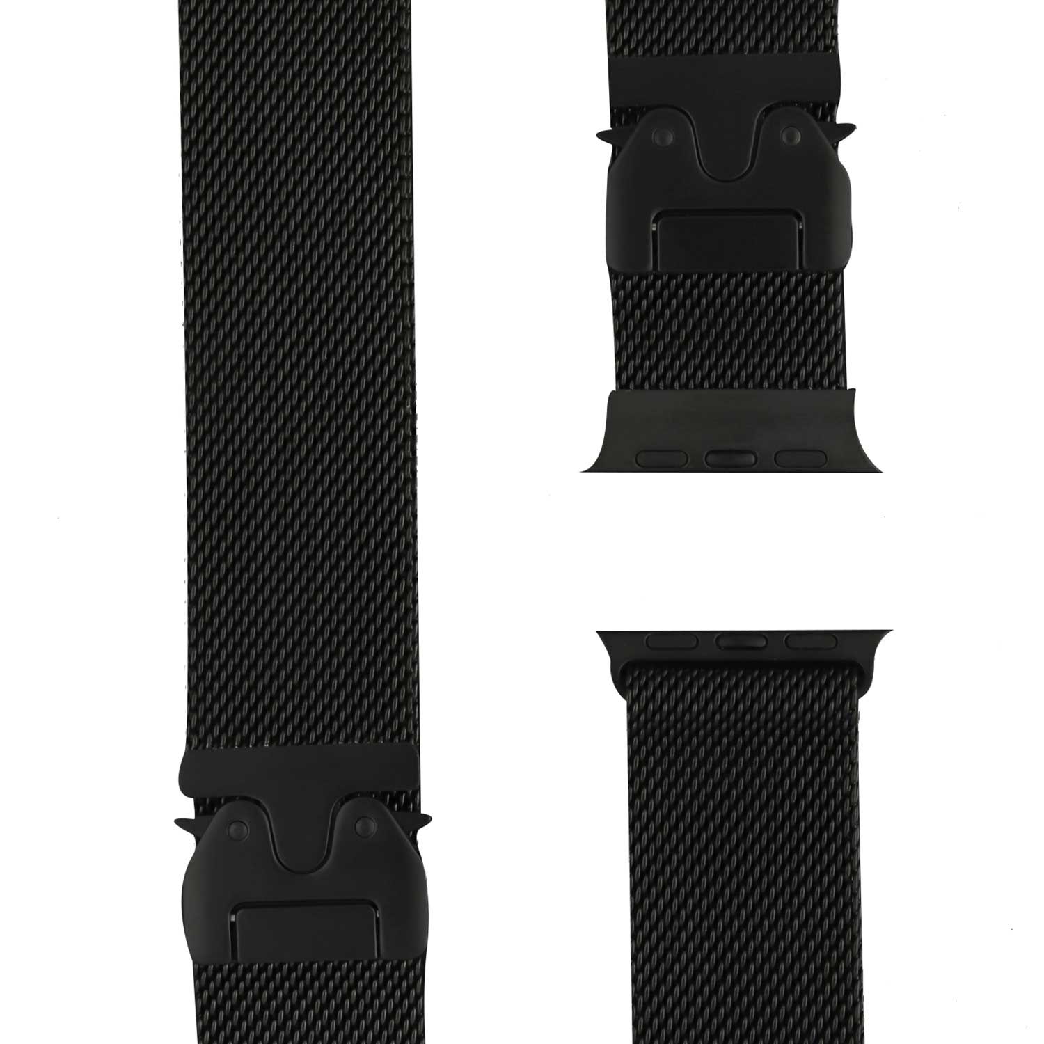 Apple Watch Milanese Buckle Loop Strap - Black Titanium