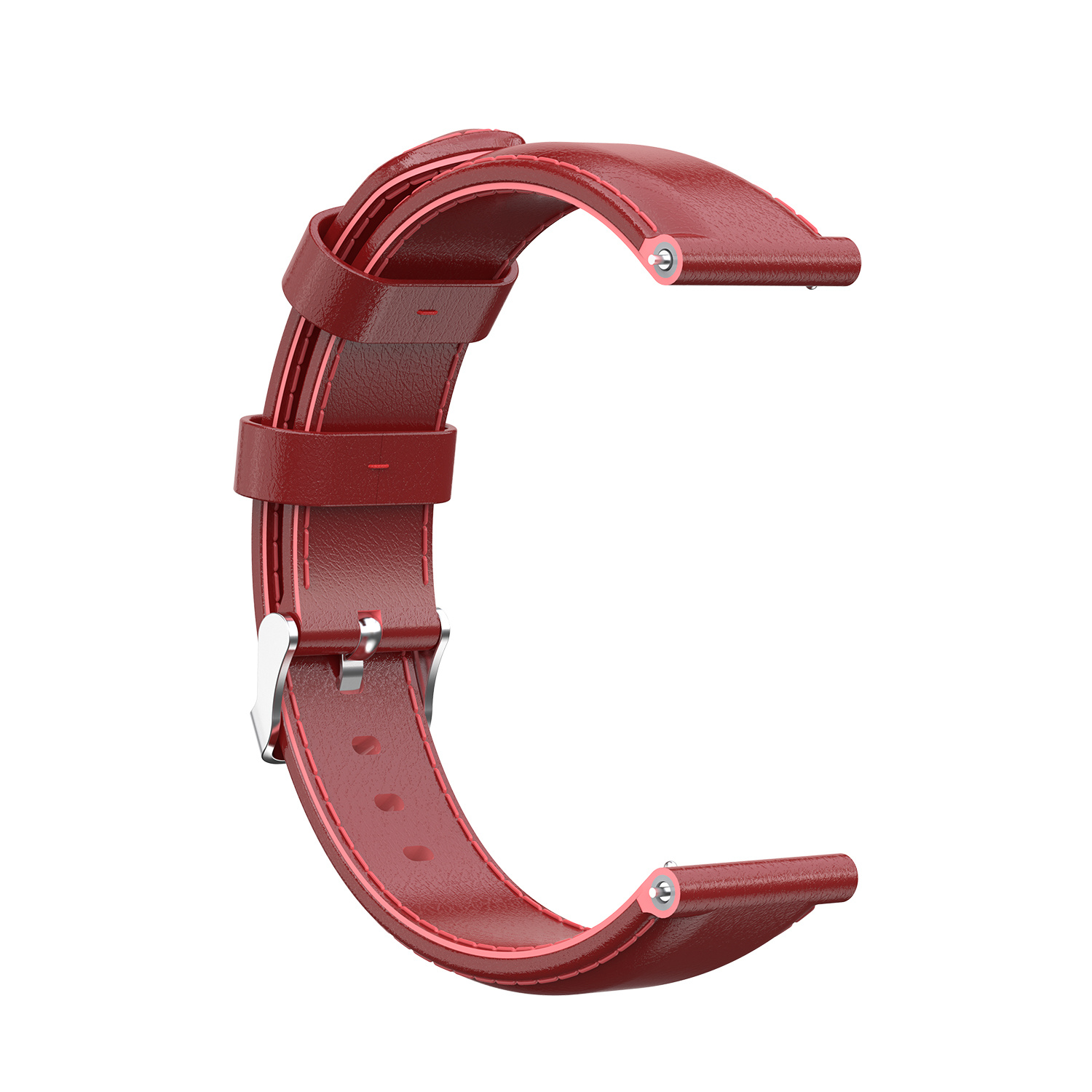 Garmin Vivoactive / Vivomove Leather Strap - Red