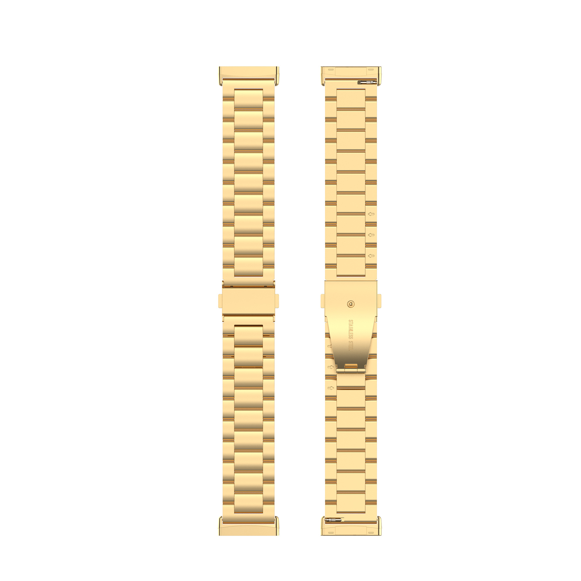 Fitbit Versa 3 / Sense Beads Steel Link Strap - Gold