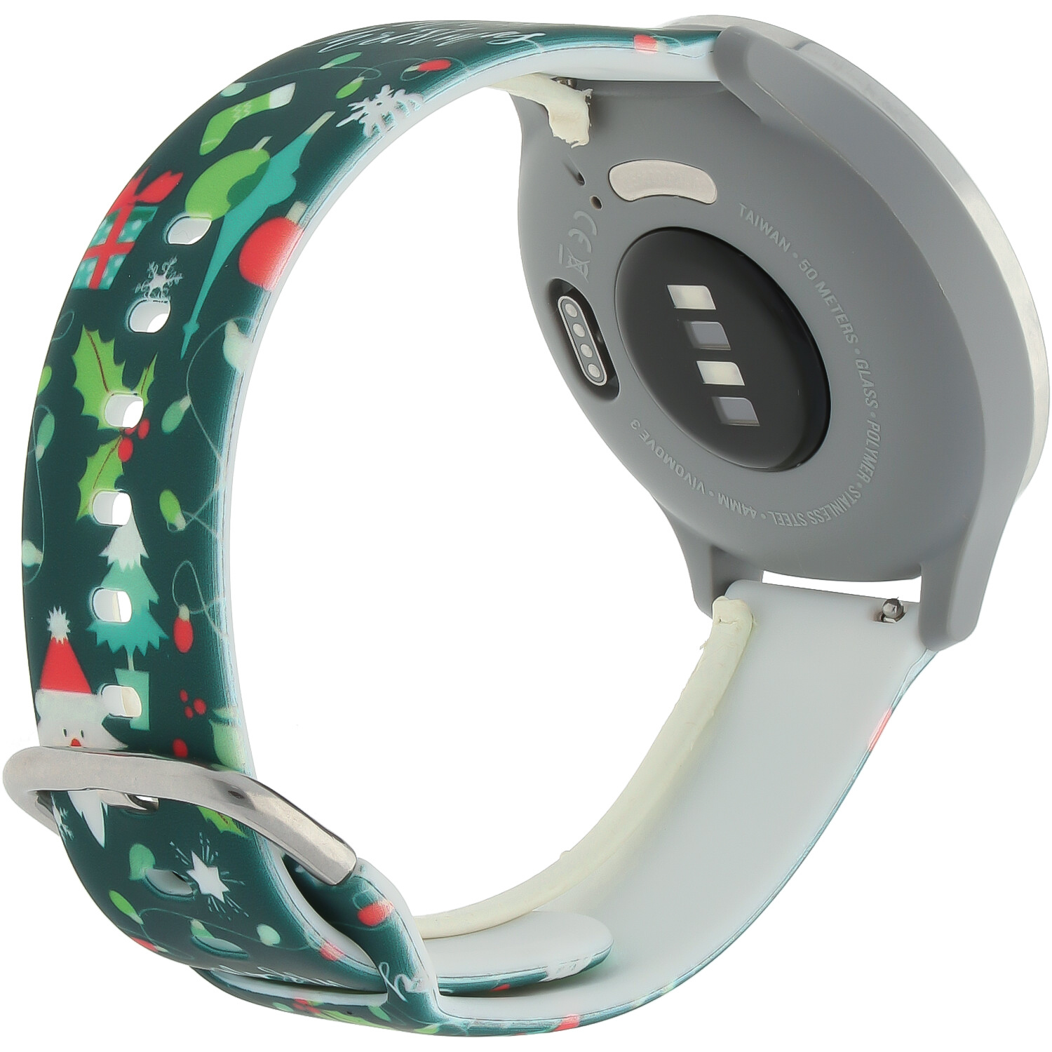 Samsung Galaxy Watch Print Sport Strap - Christmas Dark Green