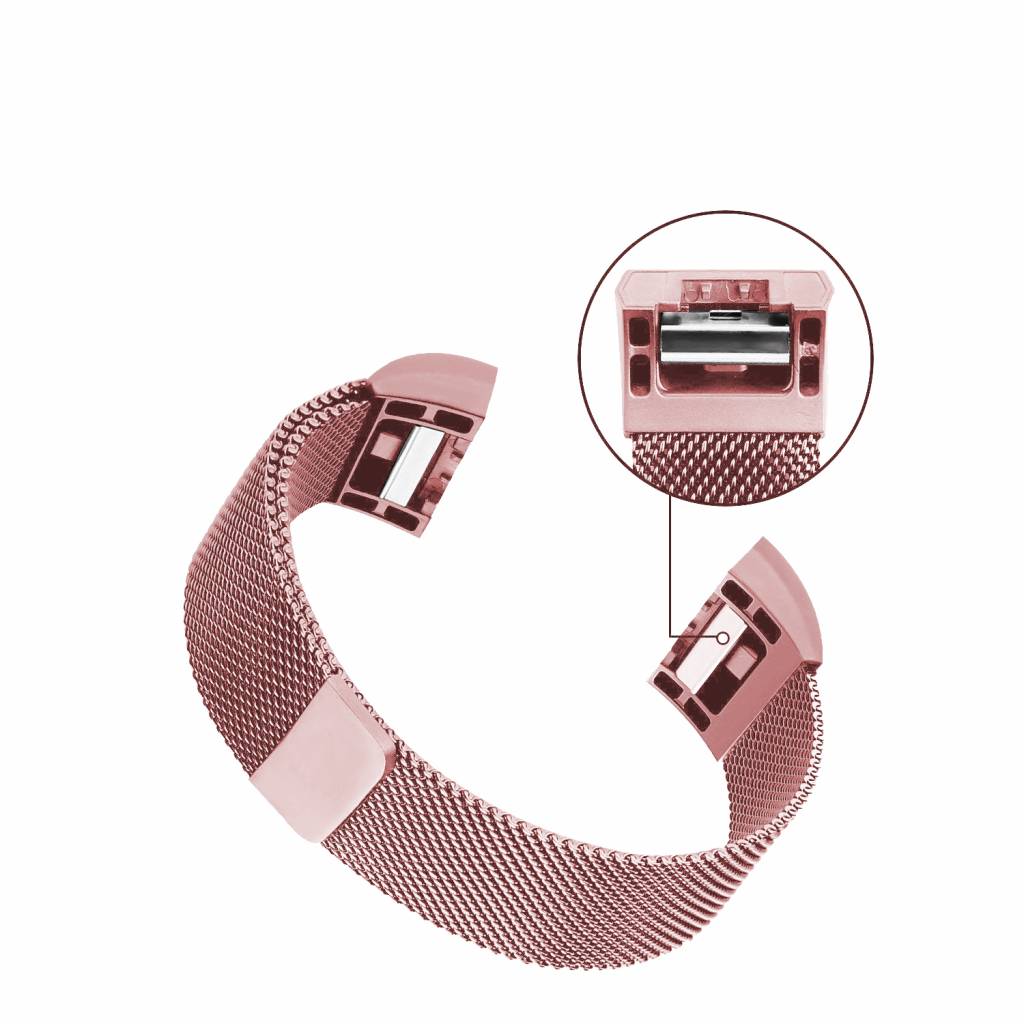 Fitbit Charge 2 Milanese Strap - Pink