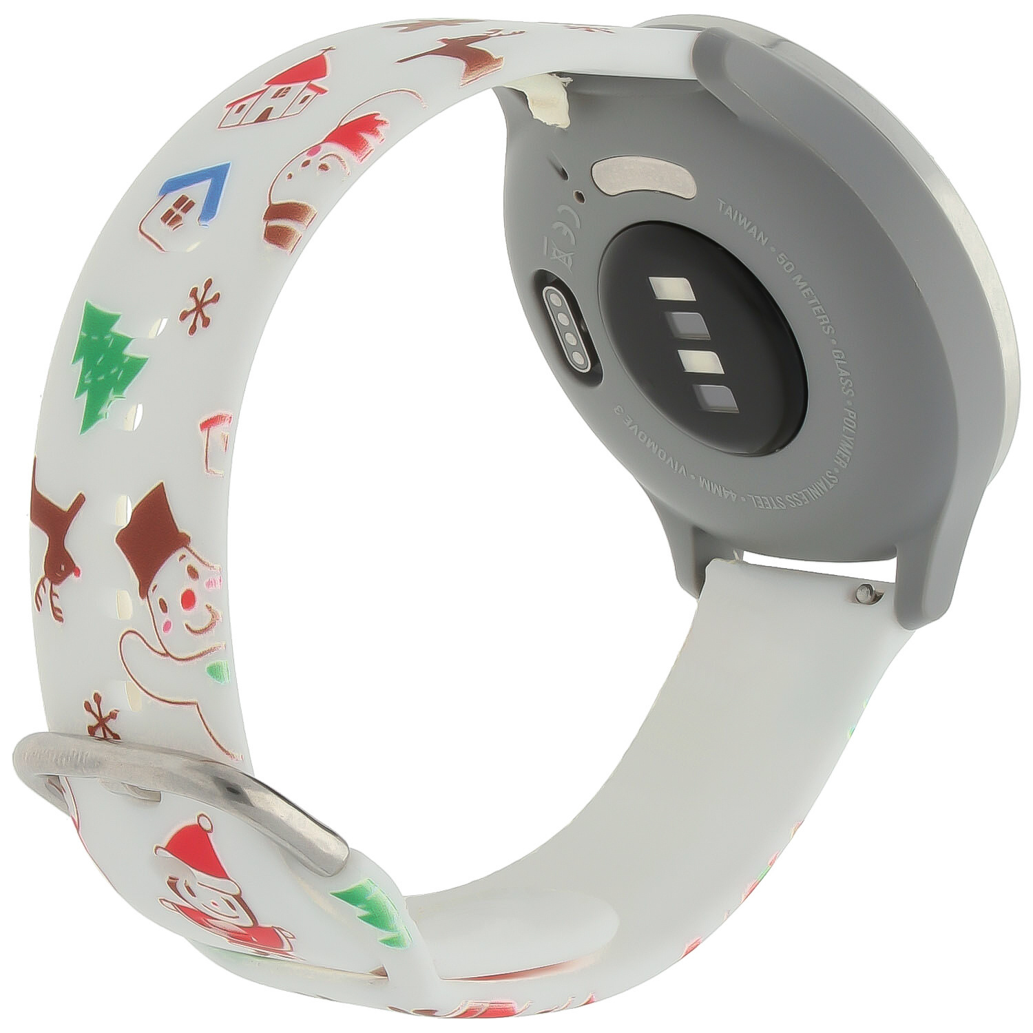 Garmin Vivoactive / Vivomove Print Sport Strap - Christmas Snowman White