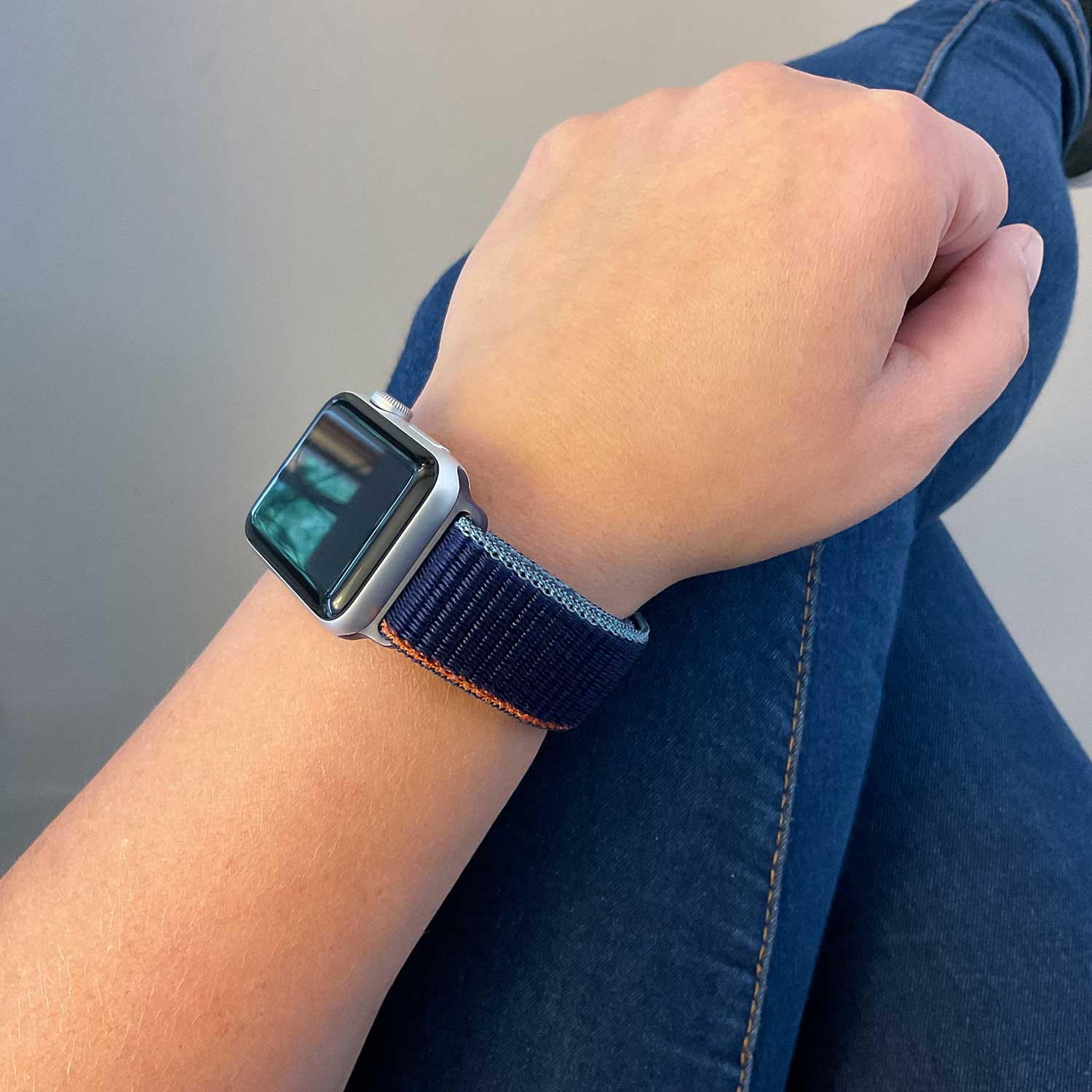 Apple Watch Nylon Sport Loop Strap - Deep Sea