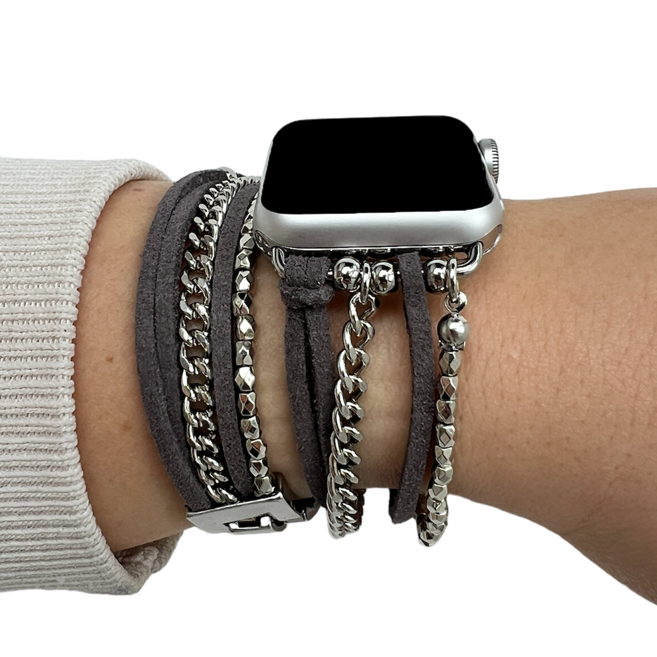 Apple Watch Jewellery Strap – Nancy Gray Silver