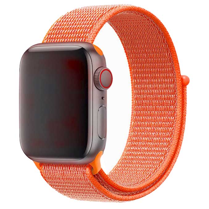 Apple Watch Nylon Sport Loop Strap - Spicy Orange