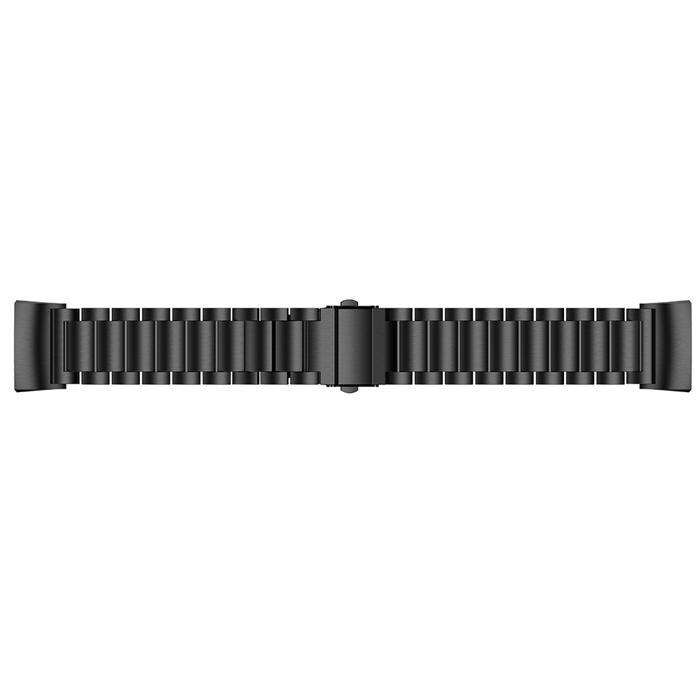 Fitbit Charge 3 &Amp; 4 Beads Steel Link Strap - Black