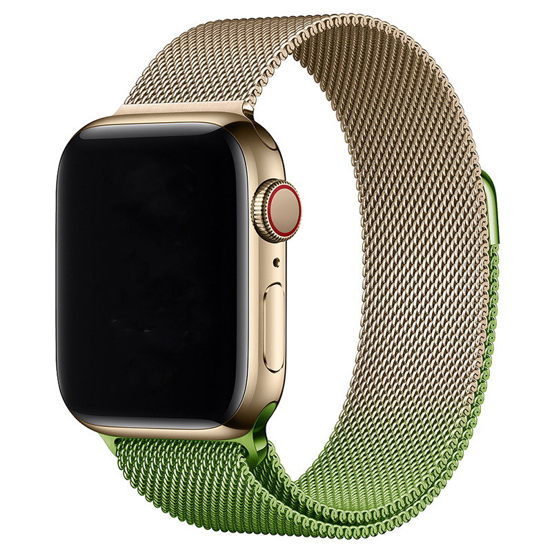Apple Watch Milanese Strap - Champagne Green