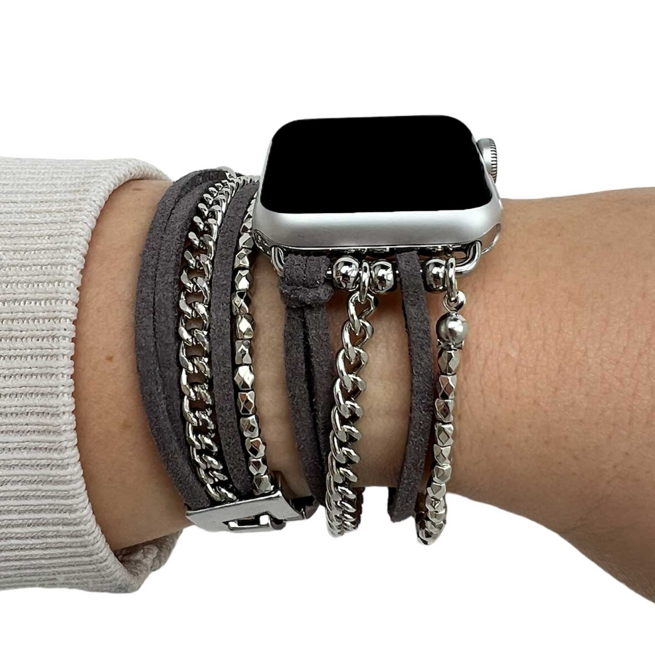 Apple Watch Jewellery Strap – Nancy Gray Silver