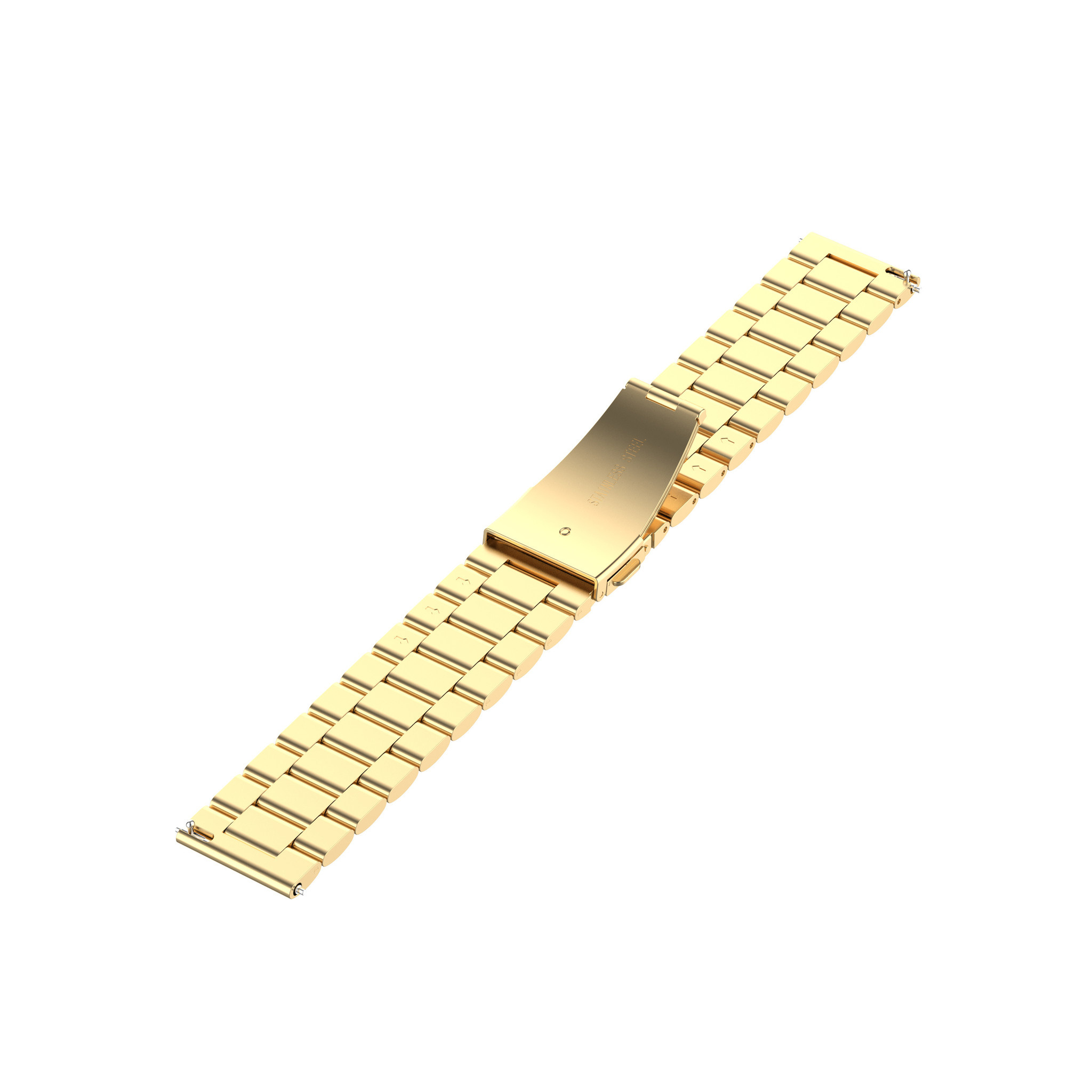 Samsung Galaxy Watch Beads Steel Link Strap - Gold