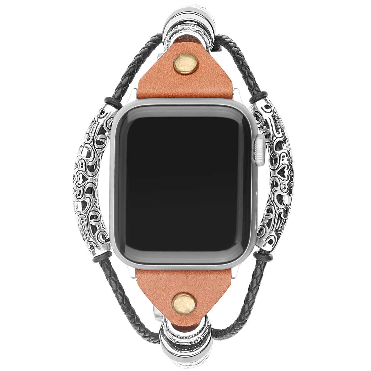 Apple Watch Leather Jewellery Robust Strap - Light Brown