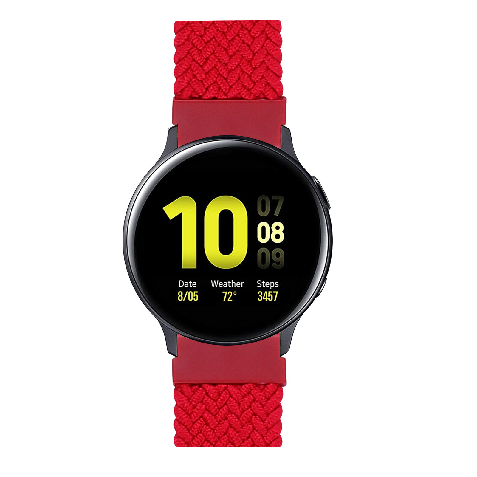 Garmin Vivoactive / Vivomove Nylon Braided Solo Strap - Red