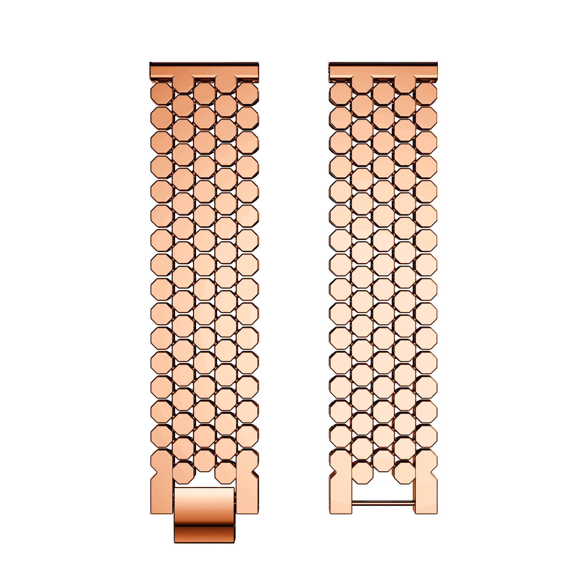 Samsung Galaxy Watch Fish Steel Link Strap - Rose Gold