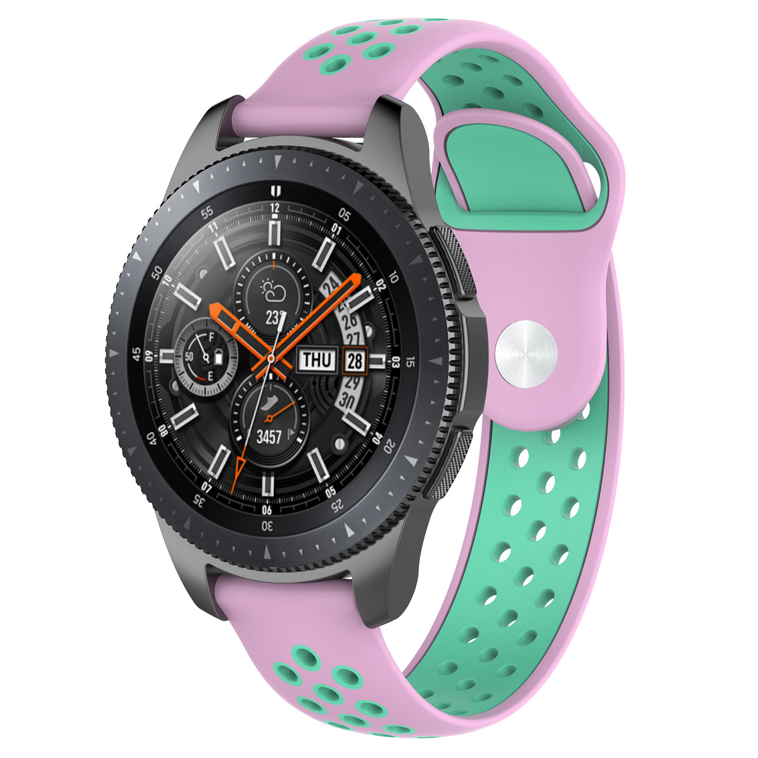 Samsung Galaxy Watch Double Sport Strap - Pink Teal