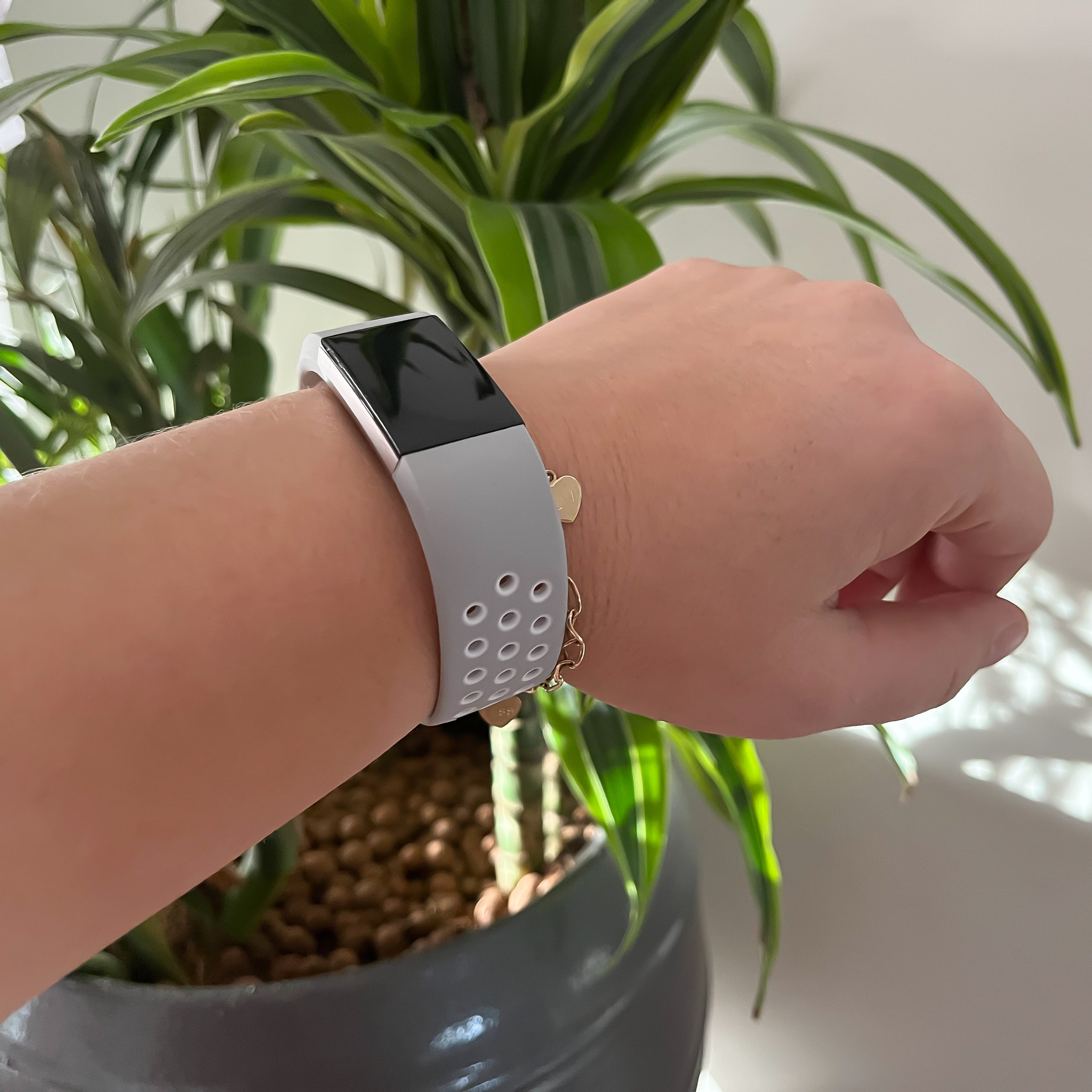 Fitbit white strap best sale