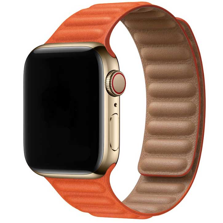 Apple Watch Leather Solo Strap - Sunset