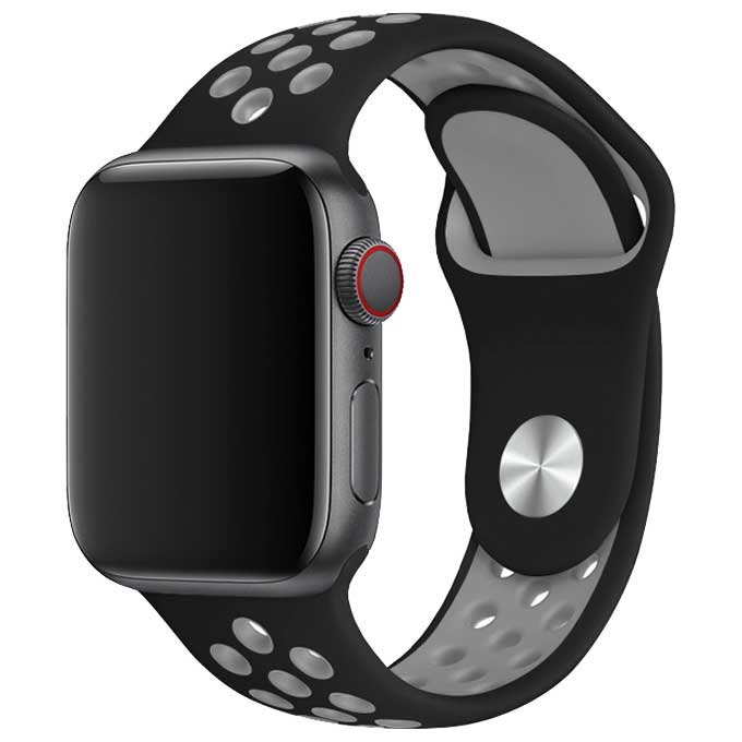 Apple Watch Double Sport Strap - Black Grey