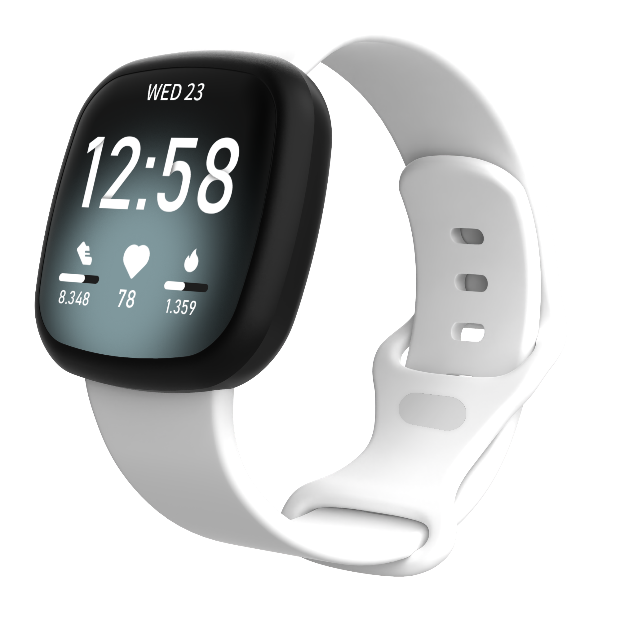 Fitbit Versa 3 / Sense Sport Strap - White