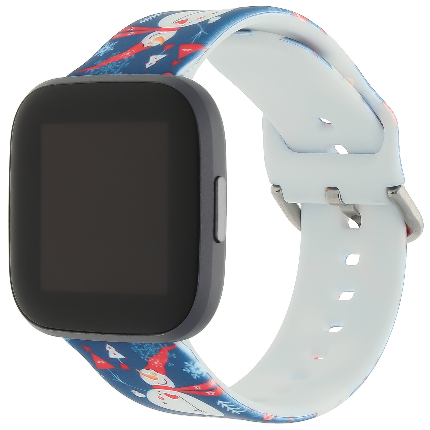 Fitbit Versa Print Sport Strap - Christmas Snowman Blue